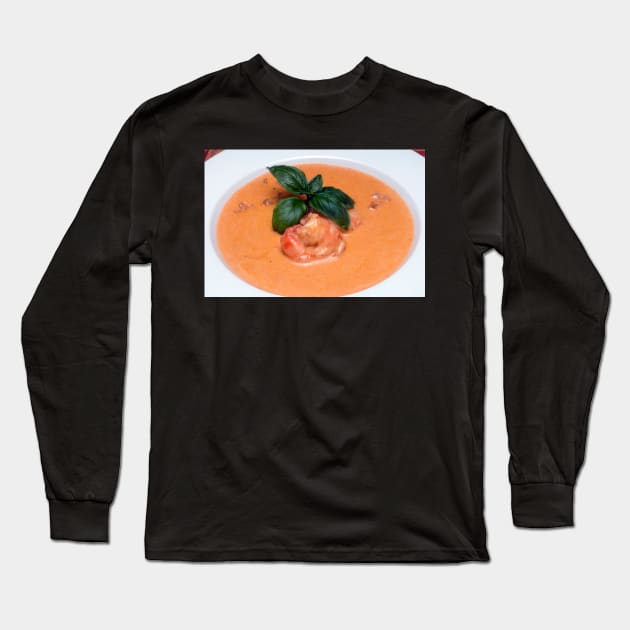 Decadent Shrimp Bisque Long Sleeve T-Shirt by wolftinz